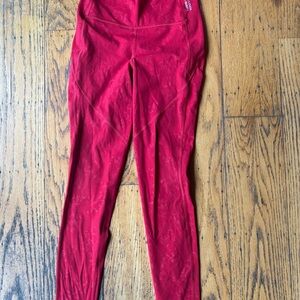 Women's Vibrant Red Leggings